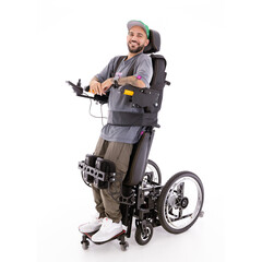 Scaun cu rotile electric cu ridicare verticală