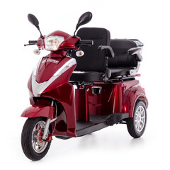 Scuter electric cu două locuri CHAMPION DUO pentru seniori și persoane invalide - motor puternic de 1000 W (Produs resigilat)