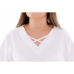 Bluză medicală damă Unidress Comfort, albă