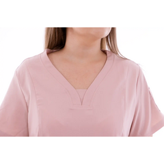 Bluză medicală damă Unidress Basic, pudră