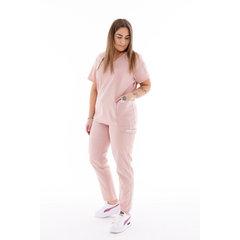 Bluză medicală damă Unidress Basic, pudră