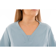 Bluză medicală damă Unidress Basic, albastru patel