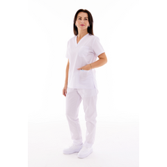 Pantaloni medicali damă Unidress Classic, alb