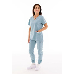 Pantaloni medicali damă Unidress Comfort, albastru pastel