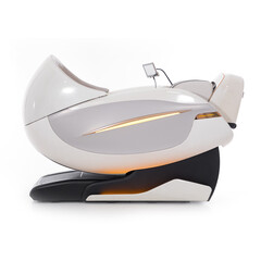 Fotoliu electric de masaj ProLux 4D MASSAGER cu ionizator de aer, alb