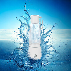 Sticlă pentru producerea apei cu hidrogen, albă