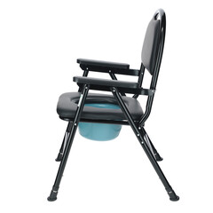 Scaun de toaletă pliant UNIZDRAV - URME DE UZURĂ ȘEZUT LA PUNCTUL DE MONTARE