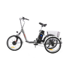 Tricicletă electrică Tornado ZTECH, argintie