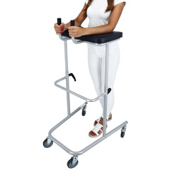 Cadru de mers mobil cu suport la subraț