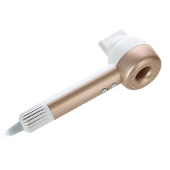 Uscător de păr cu ionizator de aer, alb-auriu