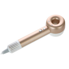 Uscător de păr cu ionizator de aer, alb-auriu