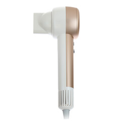 Uscător de păr cu ionizator de aer, alb-auriu