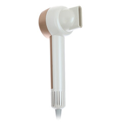 Uscător de păr cu ionizator de aer, alb-auriu