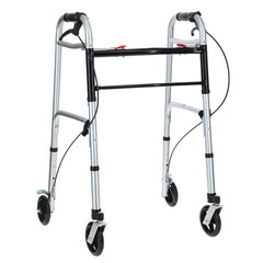 Cadru de mers pliabil cu roți