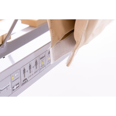 Huse de protecție pentru lateralele patului cu velcro, 1 pereche