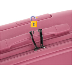 Valiză de călătorie, roz antic