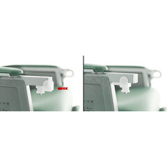 Scaun cardiac pentru seniori, verde