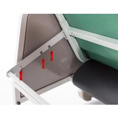 Scaun cardiac pentru seniori, verde