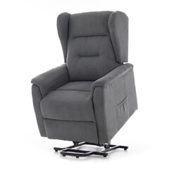 Fotoliu de masaj rabatabil COMFORT+, material textil antracit