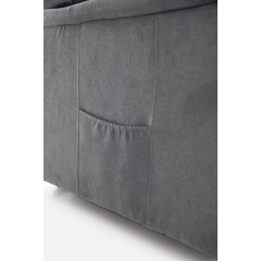 Fotoliu de masaj rabatabil COMFORT+, material textil antracit