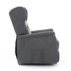 Fotoliu de masaj rabatabil COMFORT+, material textil antracit