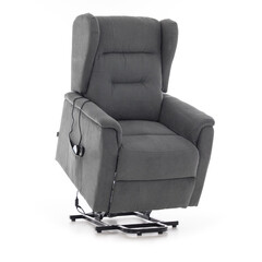 Fotoliu de masaj rabatabil COMFORT+, material textil antracit