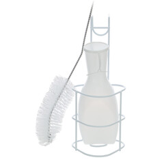 Sticlă de urină cu suport și perie