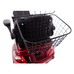 Scuter electric cu două locuri CHAMPION DUO pentru seniori și persoane invalide - motor puternic de 1000 W -  ZGÂRIETURI MICI PE BARĂ DE PROTECȚIE SPATE