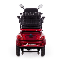 Scuter electric cu două locuri CHAMPION DUO pentru seniori și persoane invalide - motor puternic de 1000 W -  ZGÂRIETURI MICI PE BARĂ DE PROTECȚIE SPATE