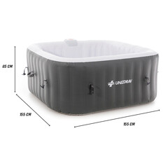 Jacuzzi cu hidromasaj gonflabil UNIZDRAV pentru 4 persoane