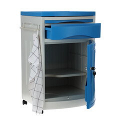 Noptieră MEDIK din plastic, albastră - LATERAL JOS CRĂPAT