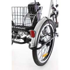 Tricicletă electrică Tornado ZTECH, argintie