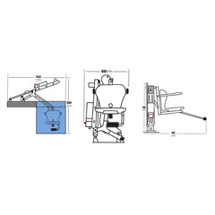 Lift fix pentru piscină Nart 100