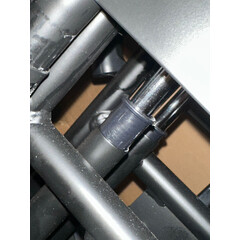 Scaun cu rotile pentru transfer UNIZDRAV, 50 cm FĂRĂ AMBALAJUL ORIGINAL, ZGÂRIETURI PE STRUCTURĂ