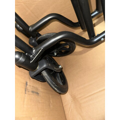 Scaun cu rotile pentru transfer UNIZDRAV, 50 cm FĂRĂ AMBALAJUL ORIGINAL, ZGÂRIETURI PE STRUCTURĂ