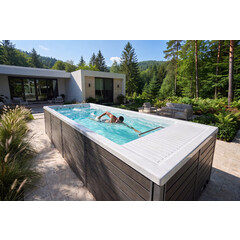 Piscină cu înot în contracurent AquaFlow Pro SUNRANS SR860A