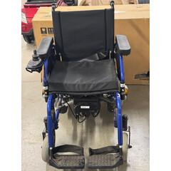 Scaun cu rotile electric cu lumini, 46 cm - PORDUS EXPUS ÎN SHOWROOM, ANVELOPE/TREPTE MURDARE