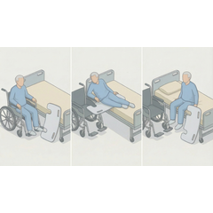 Placă ergonomică pentru transferul pacientului