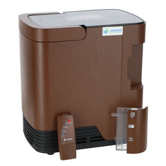 Concentrator de oxigen cu ieșire vocală UNIZDRAV, 7 l/min, imitație de lemn (Produs resigilat)