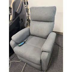 Fotoliu de relaxare COMFORT, material antracit FĂRĂ FUNCȚII, FĂRĂ ÎNCĂLZIRE ȘI MASAJ