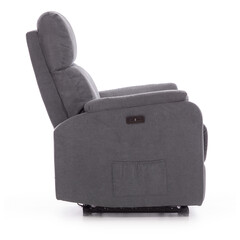 Fotoliu de relaxare COMFORT, material antracit FĂRĂ FUNCȚII, FĂRĂ ÎNCĂLZIRE ȘI MASAJ