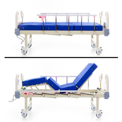 Pat mecanic de poziționare pentru copii cu saltea UNIZDRAV