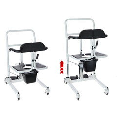 Scaun de transfer hidraulic cu găleată pentru toaletă UNIZDRAV (Produs expus)