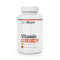 Vitamina D3+K1+K2 GymBeam, 60 capsule
