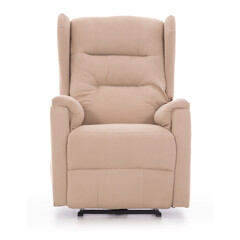 Fotoliu relaxant COMFORT cu funcție de masaj și încălzire, material textil bej (Produs folosit)