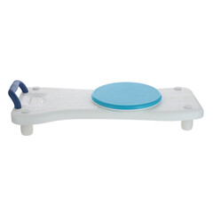 Scaun de baie cu disc pivotant și mâner