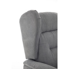 Fotoliu relaxant COMFORT cu funcție de masaj și încălzire, material textil antracit (Piesă folosită)