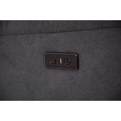 Fotoliu relaxant COMFORT cu funcție de masaj și încălzire, material textil antracit (Piesă folosită)