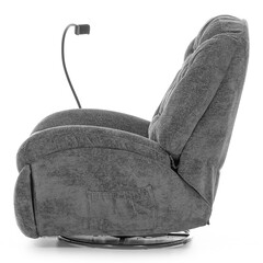 Fotoliu relaxant elegant TRENDY cu funcție de masaj și încălzire, antracit