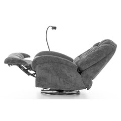 Fotoliu relaxant elegant TRENDY cu funcție de masaj și încălzire, antracit